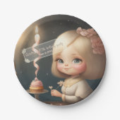 ハッピーバースデーガール01 ペーパープレート (正面)