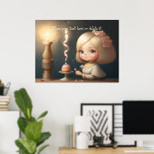 ハッピーバースデーガール01 ポスター (ホームオフィス)