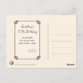 ハッピーバースデーガール01 ポストカード (裏面)