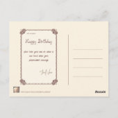 ハッピーバースデーガール01 ポストカード (裏面)