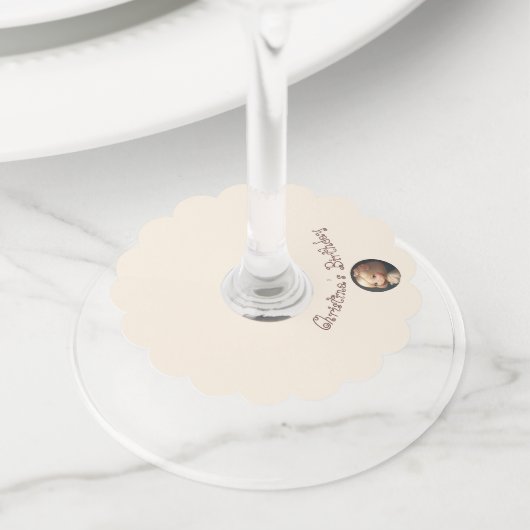 ハッピーバースデーガール01 ワイングラスタグ (クローズアップ)