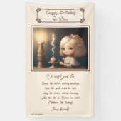 ハッピーバースデーガール01 横断幕 (縦)