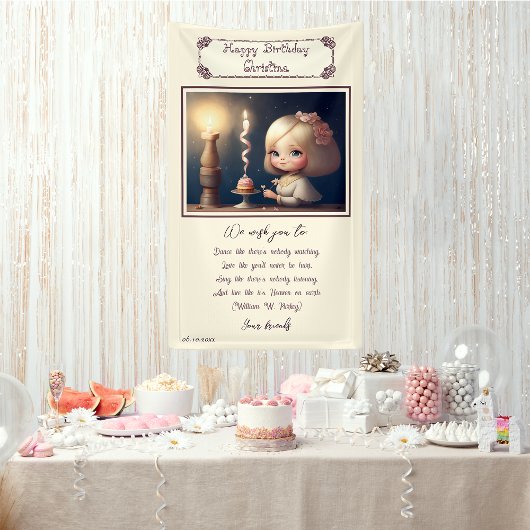 ハッピーバースデーガール01 横断幕