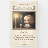 ハッピーバースデーガール01 横断幕 (縦)