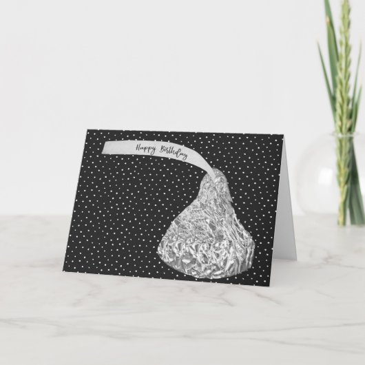 ハッピーバースデーキスオンドット カード (正面)