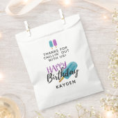 ハッピーバースデーキッズサマーアイスポップ・アートのパーティー フェイバーバッグ (クリップ留めされた状態)