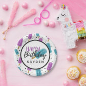 ハッピーバースデーキッズサマーアイスポップ・アートのパーティー ペーパープレート (パーティー)