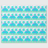 ハッピーバースデーキッズラッパーソナライズされたピング紙 ラッピングペーパー (フラット)