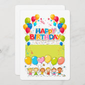ハッピーバースデーキッズ シーズンカード (正面/裏面)