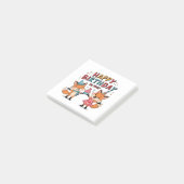 ハッピーバースデーキツネ ポストイット (アングル)