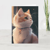 ハッピーバースデーキティ猫パーソナライズネームカード カード (正面)