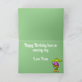 ハッピーバースデーキノコ格言 カード (内部)