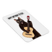 ハッピーバースデーキャットの歌遊とギターのホリ マグネット (右側)