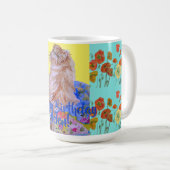 ハッピーバースデーキャットオレンジポピー女性名Mag コーヒーマグカップ (正面右)