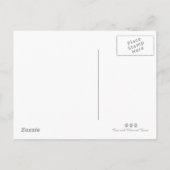 ハッピーバースデーキャットパーティーハット インビテーションポストカード (裏面)