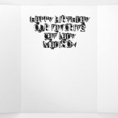 ハッピーバースデーキャットレディーカードキャットレディ 三つ折りカード (内部中)