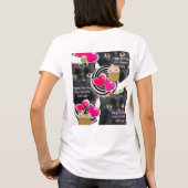 ハッピーバースデーキャットレディTシャツ Tシャツ (裏面)