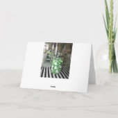 ハッピーバースデーキャンディビュッフェグリーンカードとブラックカード カード (裏面)