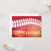 ハッピーバースデーキャンドルスパインカイロプラクティック誕生日 カード (正面/裏面インサイチュ)