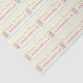 ハッピーバースデーキャンドルリピートガールズネーム 薄葉紙 (詳細)