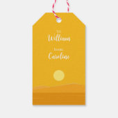 ハッピーバースデーキュイおもしろいーランニングディノ恐竜 ギフトタグ (裏面)