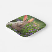 ハッピーバースデーキュートバニー紙プレート ペーパープレート (傾斜あり)