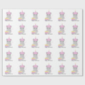 ハッピーバースデーキュートパーティマウス ラッピングペーパー (フラット)