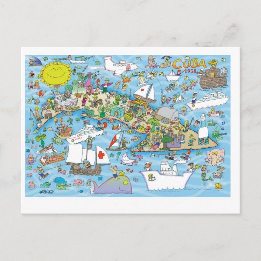 ハッピーバースデーキューバ ポストカード (正面)