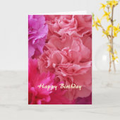 ハッピーバースデーキリスト教カードカーネーション カード (黄色い花)