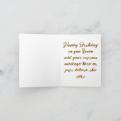 ハッピーバースデーキリンフォークアートフォルデットカード サンキューカード (内部)