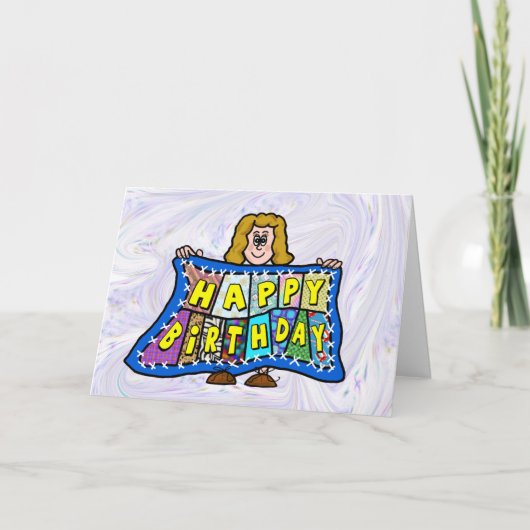 ハッピーバースデーキルトグリーティングカード シーズンカード (正面)