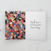 ハッピーバースデーキルト針付き模様 カード (内部)