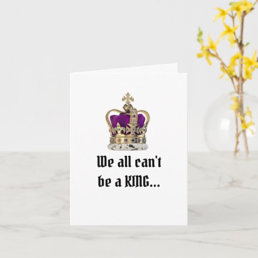 ハッピーバースデーキング折り畳みグリーティングカード カード (黄色い花)