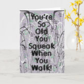 ハッピーバースデーキーキー！ カード (黄色い花)