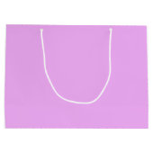 ハッピーバースデーギフトのための彼女のシンプルスクリプトシック ラージペーパーバッグ (裏面)