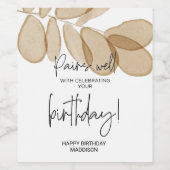 ハッピーバースデーギフトミレストンパーティーギフトfor家族 ワインラベル (シングルラベル)