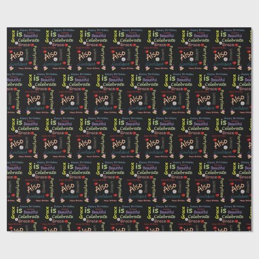 ハッピーバースデーギフトラッピング紙の猶予 ラッピングペーパー (フラット)