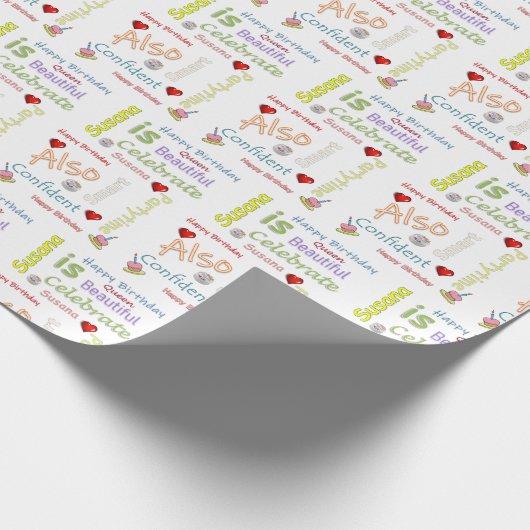 ハッピーバースデーギフトラッピング紙スサナ ラッピングペーパー (角)