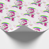 ハッピーバースデーギフトラッピング紙ユニコーン ラッピングペーパー (角)