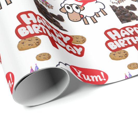 ハッピーバースデーギフトラッピング紙ラム ラッピングペーパー (ロールコーナー)