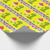 ハッピーバースデーギフトラッピング紙1年。古い ラッピングペーパー (角)