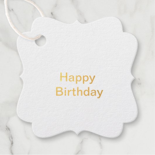 ハッピーバースデーギフトラベル フェイバータグ (正面)