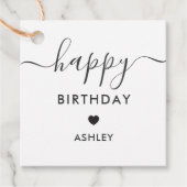 ハッピーバースデーギフトラベル、誕生日ラベル、クラフト フェイバータグ (正面)