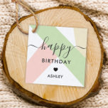 ハッピーバースデーギフトラベル、誕生日ラベル、スラッシュ フェイバータグ<br><div class="desc">これらは完璧な小さなギフトラベルである。前後カスタマイズの文字。</div>