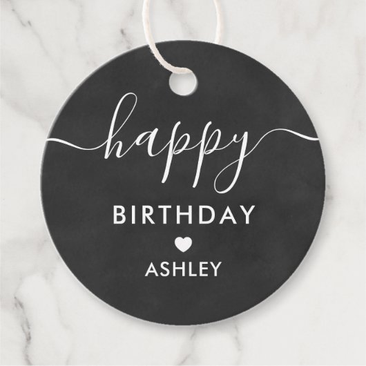 ハッピーバースデーギフトラベル,誕生日ラベル, フェイバータグ (正面)