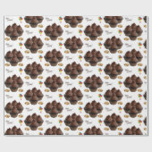 ハッピーバースデーギフト包装紙チョコレート ラッピングペーパー (フラット)