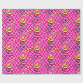 ハッピーバースデーギフト包装紙フラミンゴ ラッピングペーパー (フラット)