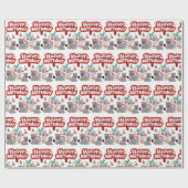 ハッピーバースデーギフト包装紙猫 ラッピングペーパー (フラット)