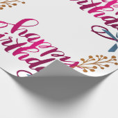 ハッピーバースデーギフト包装 ラッピングペーパー (角)