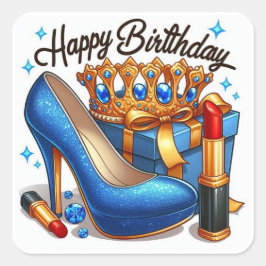 ハッピーバースデーギフト スクエアシール